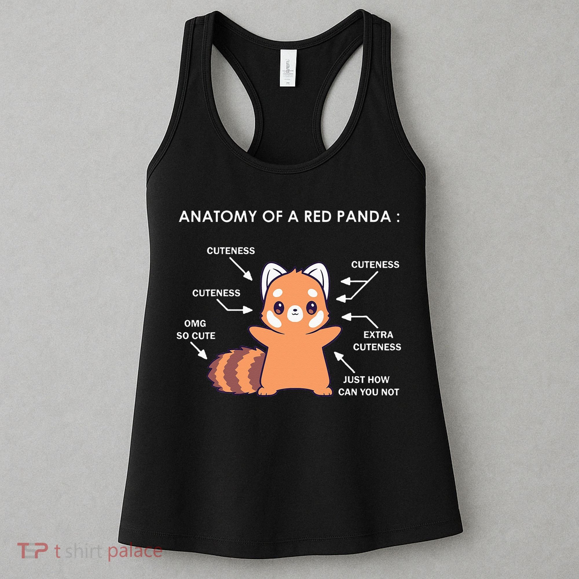 Anatomy Of A Red Panda Science Zoologist Red Panda Anatomy Women's Tank Top