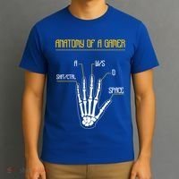 Anatomy Of A Gamer Video Game Pc Gaming Rpg Moba Streamer Funny Gift T-Shirt thumb 3