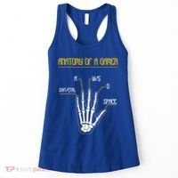 Anatomy Of A Gamer Video Game Pc Gaming Rpg Moba Streamer Funny Gift Women's Tank Top thumb 0