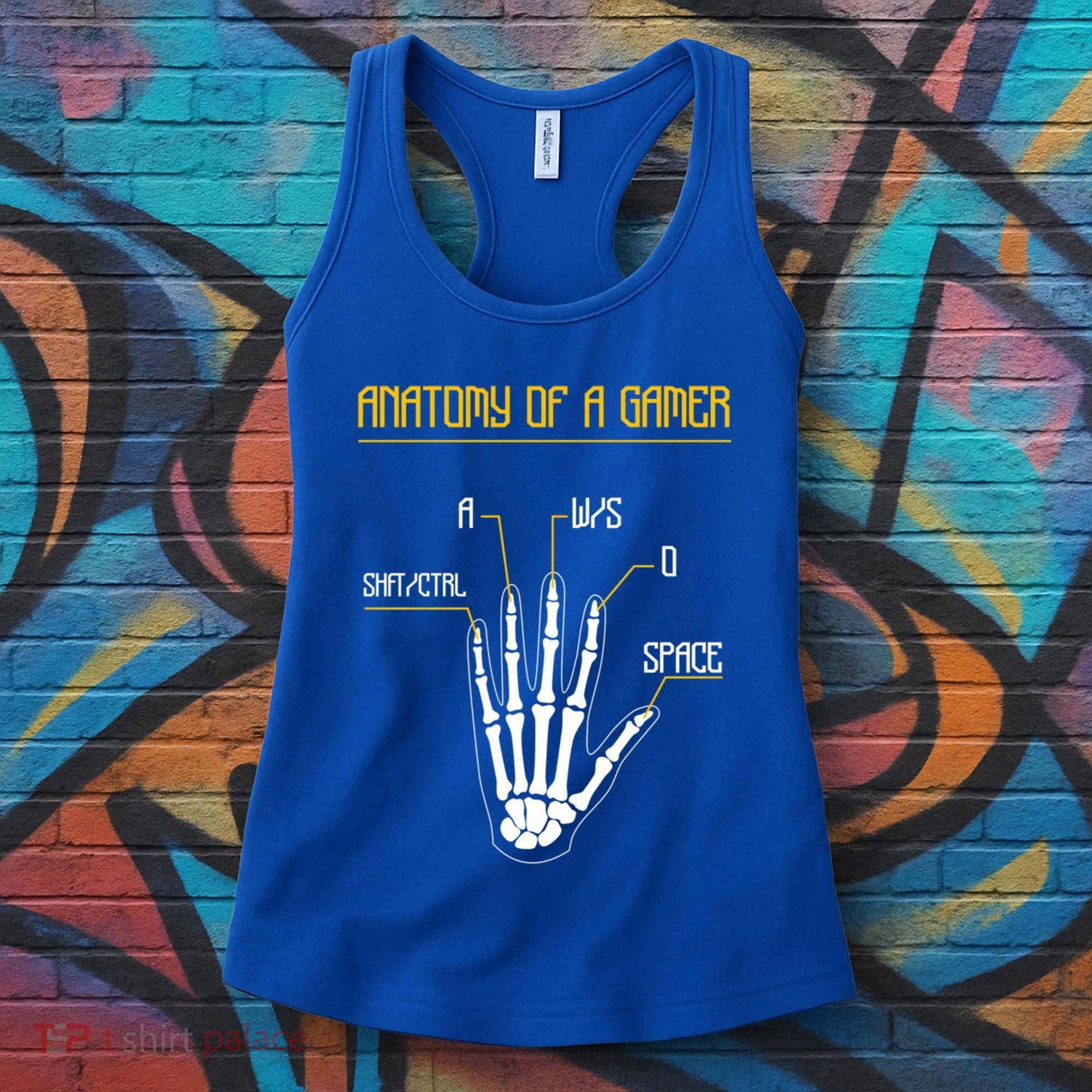 Anatomy Of A Gamer Video Game Pc Gaming Rpg Moba Streamer Funny Gift Women's Tank Top