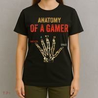 Anatomy of a Gamer Hand funny gaming T-Shirt thumb 4