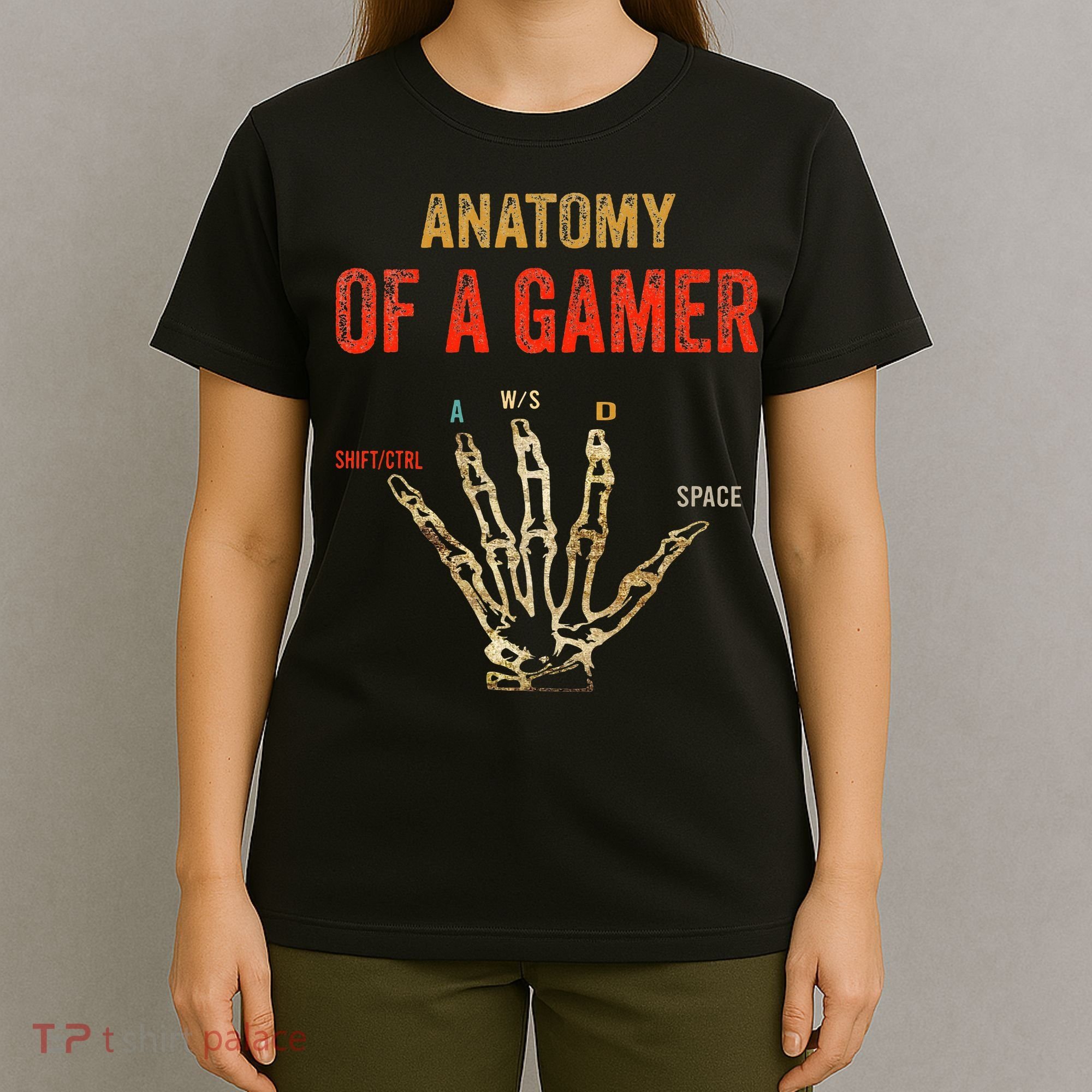 Anatomy of a Gamer Hand funny gaming T-Shirt