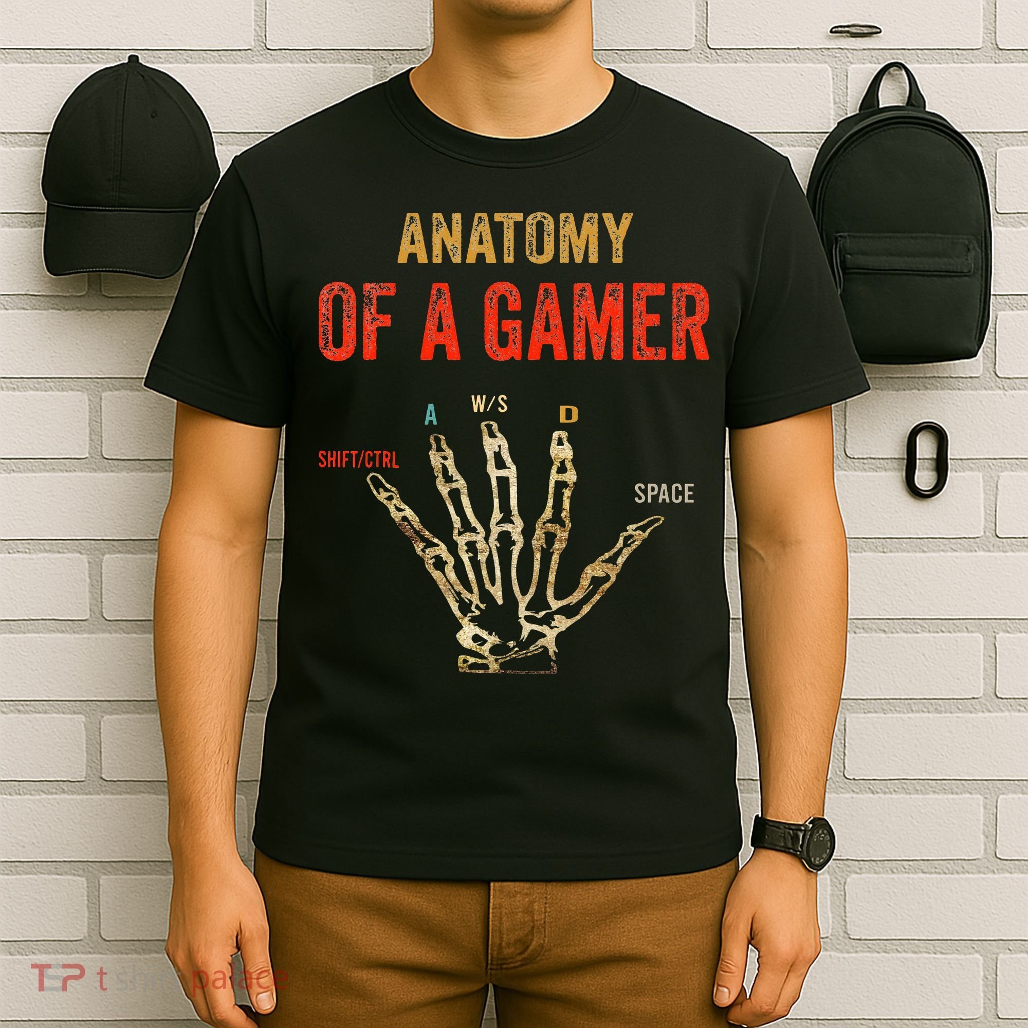 Anatomy of a Gamer Hand funny gaming T-Shirt