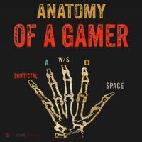 Anatomy of a Gamer Hand funny gaming T-Shirt thumb 7