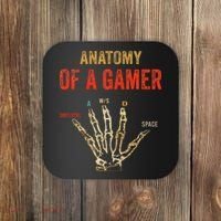 Anatomy of a Gamer Hand funny gaming Coaster thumb 0