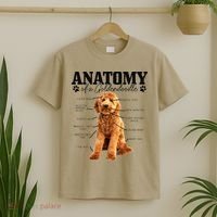 Anatomy Of A Goldendoodle Funny Cute Dog Doodle Mom Dad Gift T-Shirt thumb 2