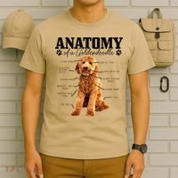 Anatomy Of A Goldendoodle Funny Cute Dog Doodle Mom Dad Gift T-Shirt thumb 6