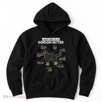 Anatomy Of A Gordon Setter Fun Dog M.A.S.T.E.RS Lady Hoodie thumb 0