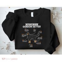 Anatomy Of A Gordon Setter Fun Dog M.A.S.T.E.RS Lady Sweatshirt thumb 2