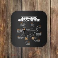 Anatomy Of A Gordon Setter Fun Dog M.A.S.T.E.RS Lady Coaster thumb 0