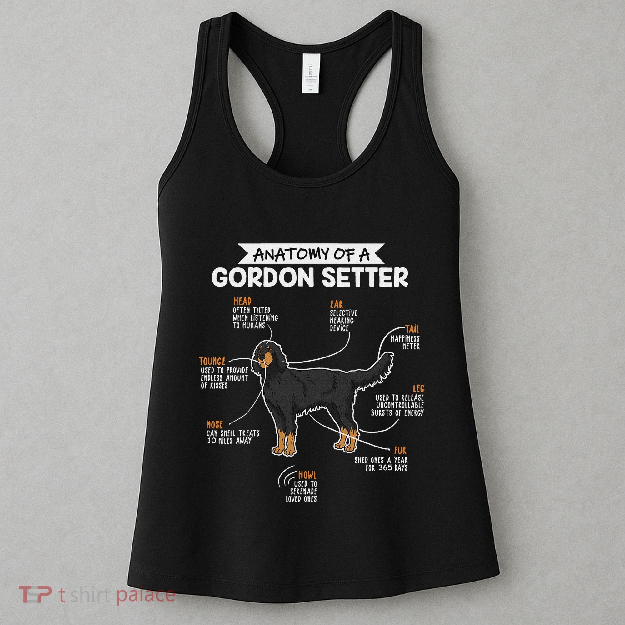 Anatomy Of A Gordon Setter Fun Dog M.A.S.T.E.RS Lady Women's Tank Top