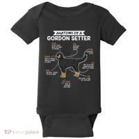 Anatomy Of A Gordon Setter Fun Dog M.A.S.T.E.RS Lady Baby Bodysuit thumb 0