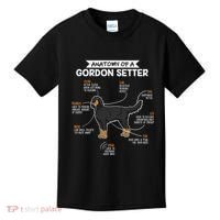 Anatomy Of A Gordon Setter Fun Dog M.A.S.T.E.RS Lady Kids T-Shirt thumb 0