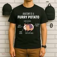 Anatomy Of A Furry Potato Guinea Pig Lover Gift TShirt T-Shirt thumb 6