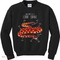 Anatomy Of A Corn Snake Funny Pet Reptile Snake Lover Kids Sweatshirt thumb 0