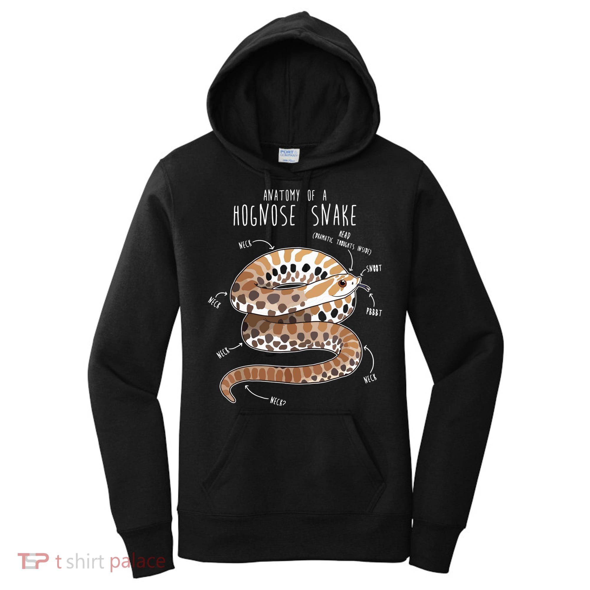 Anatomy Of A Hognose Snake Funny Pet Reptile Animal Lover Women's Hoodie