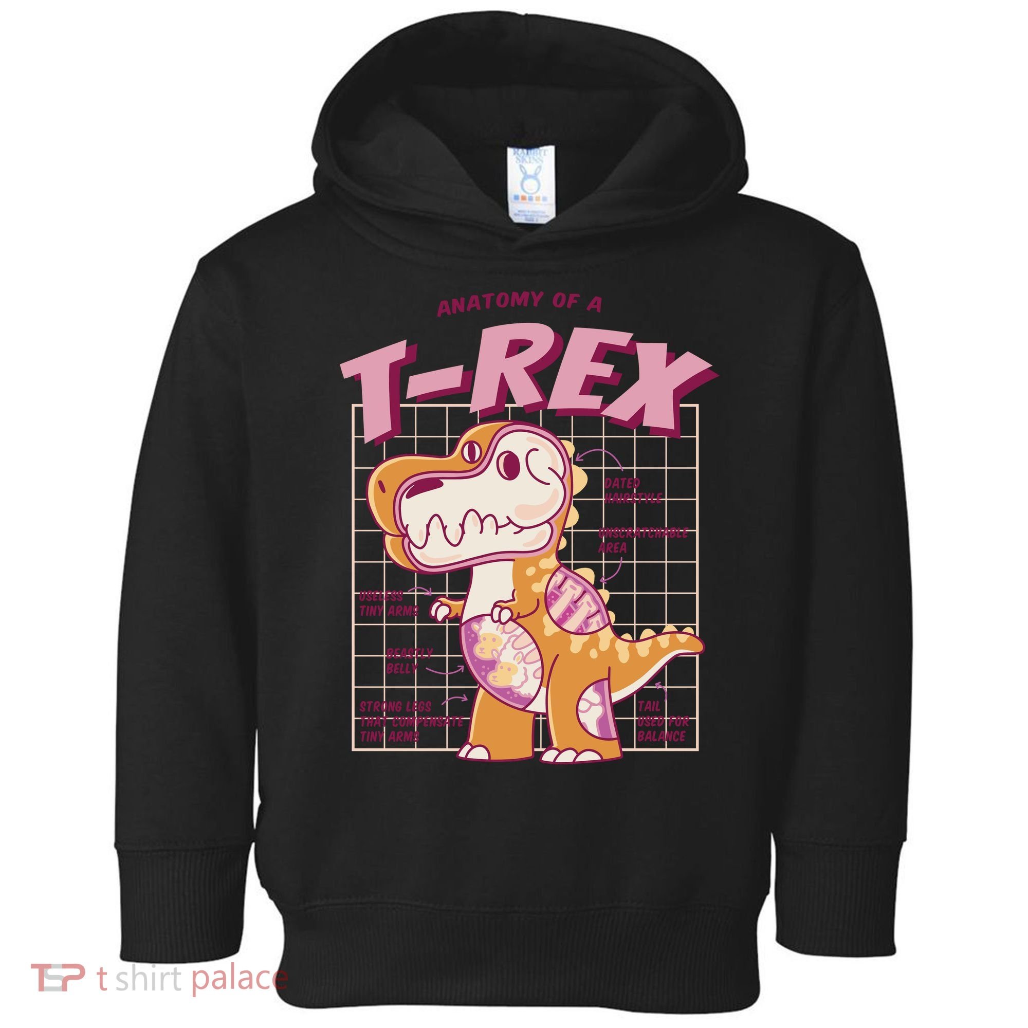 Anatomy Of A T Rex Toddler Hoodie