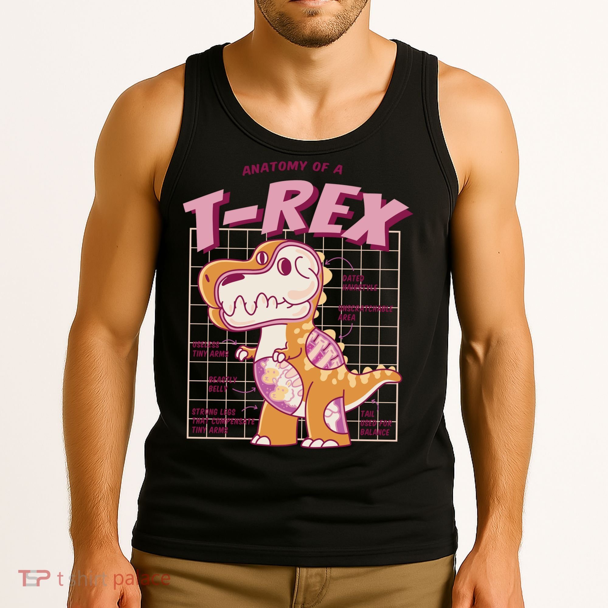 Anatomy Of A T Rex Tank Top