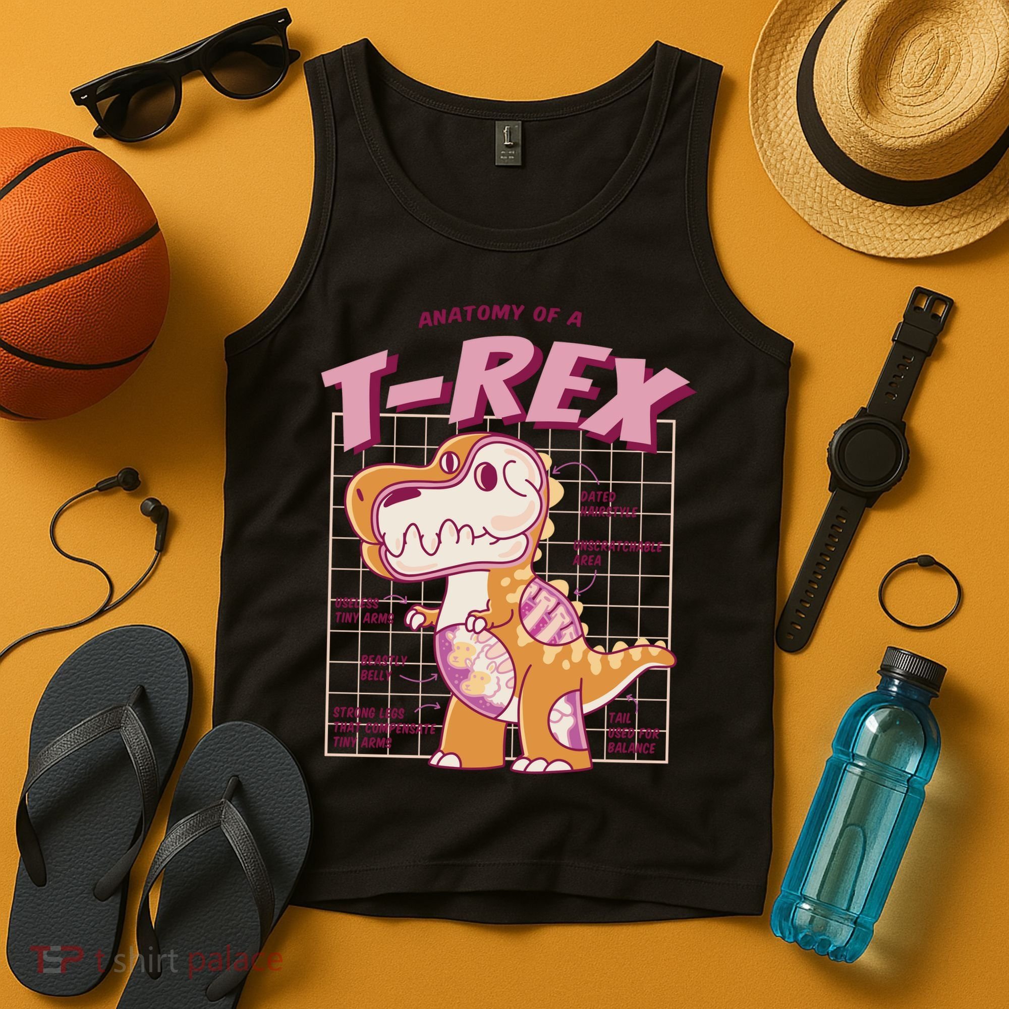 Anatomy Of A T Rex Tank Top