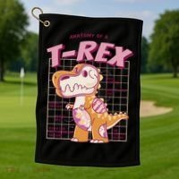 Anatomy Of A T Rex Golf Towel thumb 1