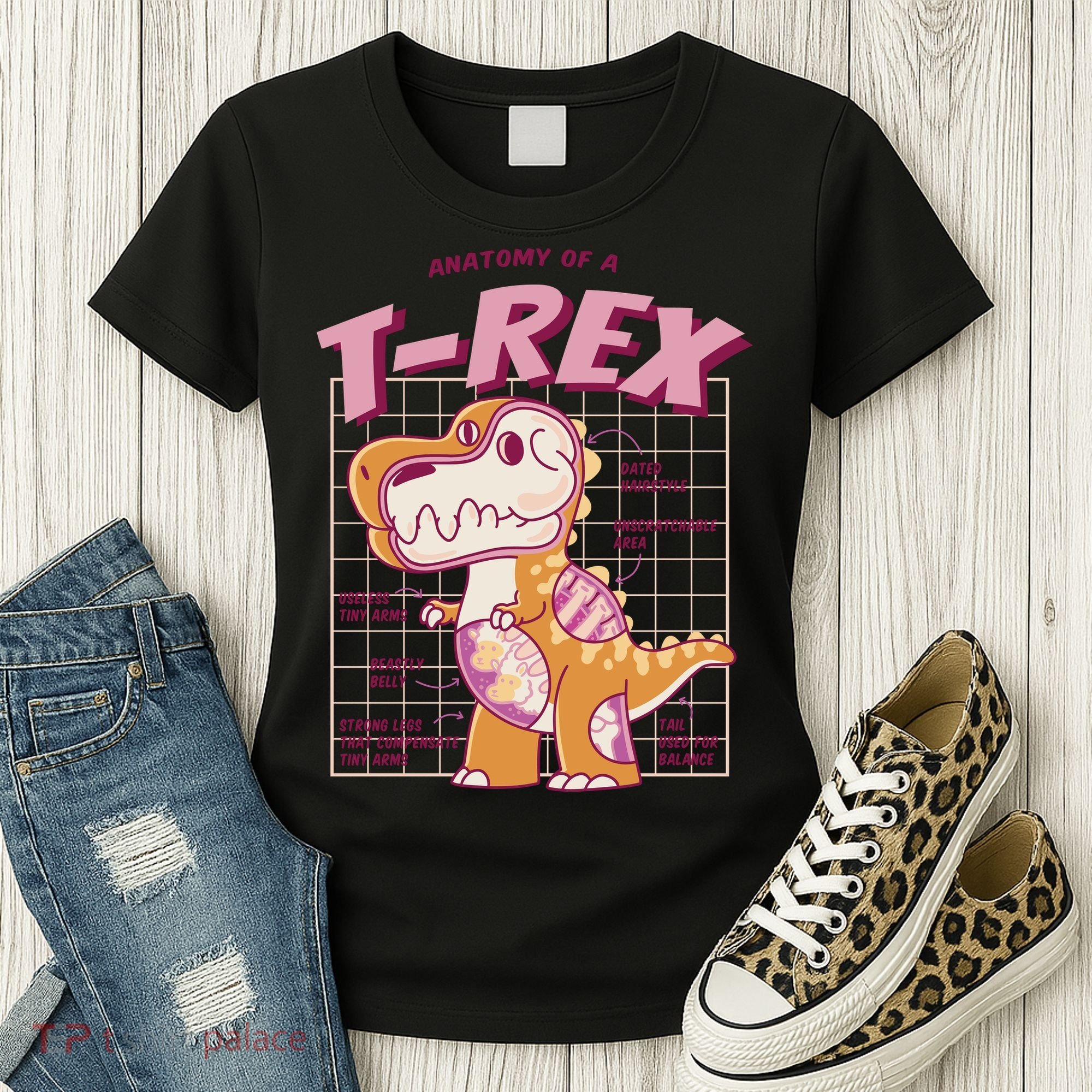 Anatomy Of A T Rex Women's T-Shirt