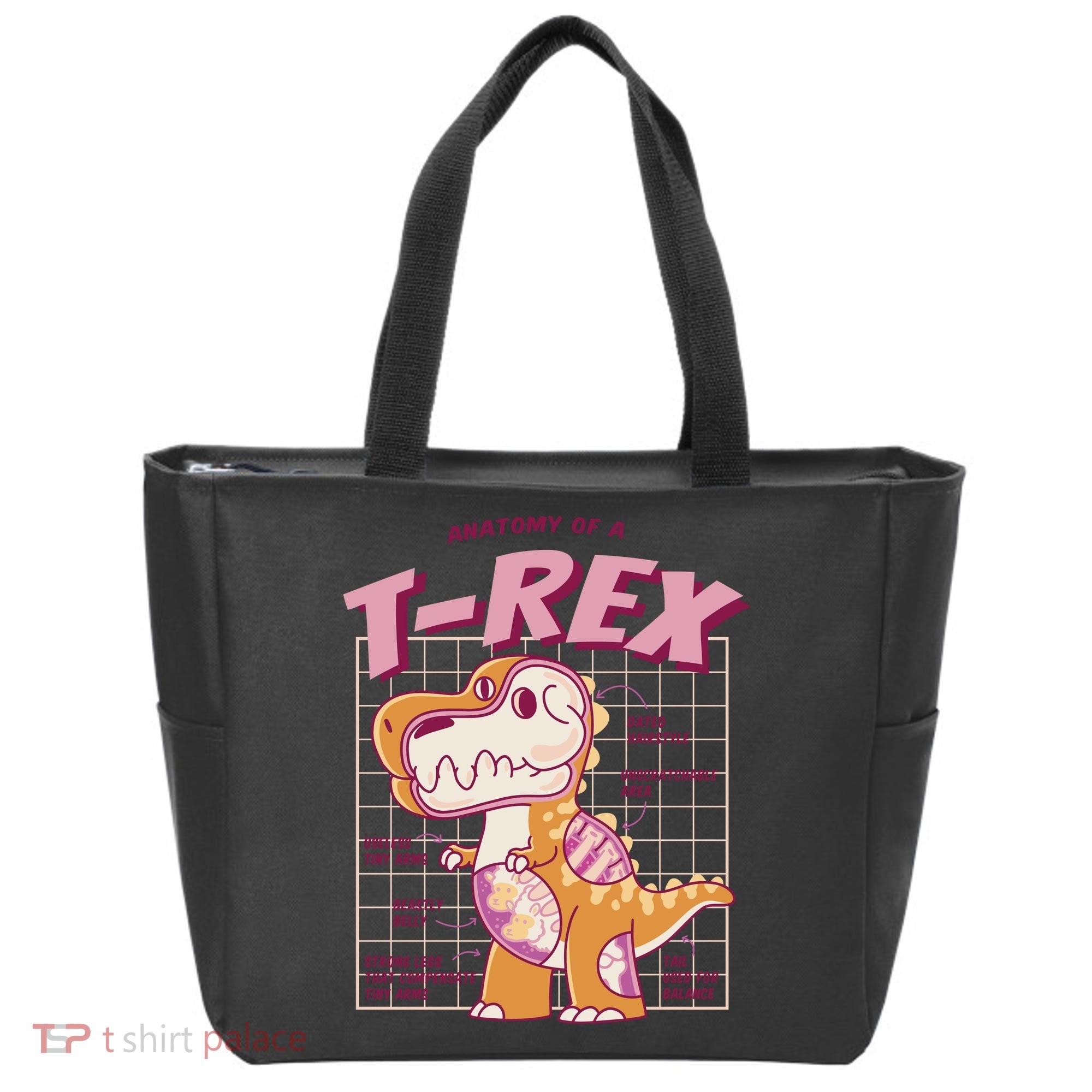 Anatomy Of A T Rex Tote Bag