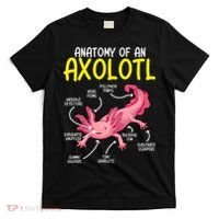 Anatomy Of An Axolotl Kawaii Salamander Pet Axolotl Lover T-Shirt thumb 0