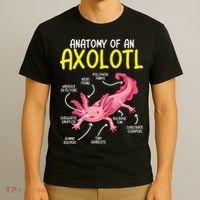 Anatomy Of An Axolotl Kawaii Salamander Pet Axolotl Lover T-Shirt thumb 3