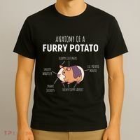 Anatomy Of A Furry Potato Guinea Pig Lover T-Shirt thumb 3