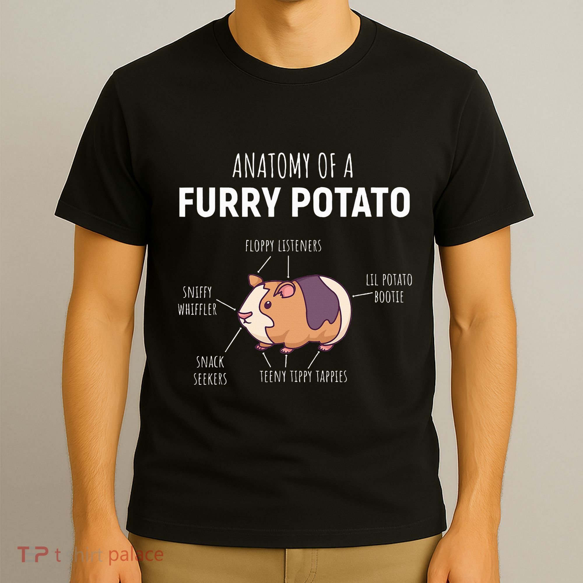 Anatomy Of A Furry Potato Guinea Pig Lover T-Shirt