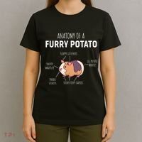 Anatomy Of A Furry Potato Guinea Pig Lover T-Shirt thumb 4