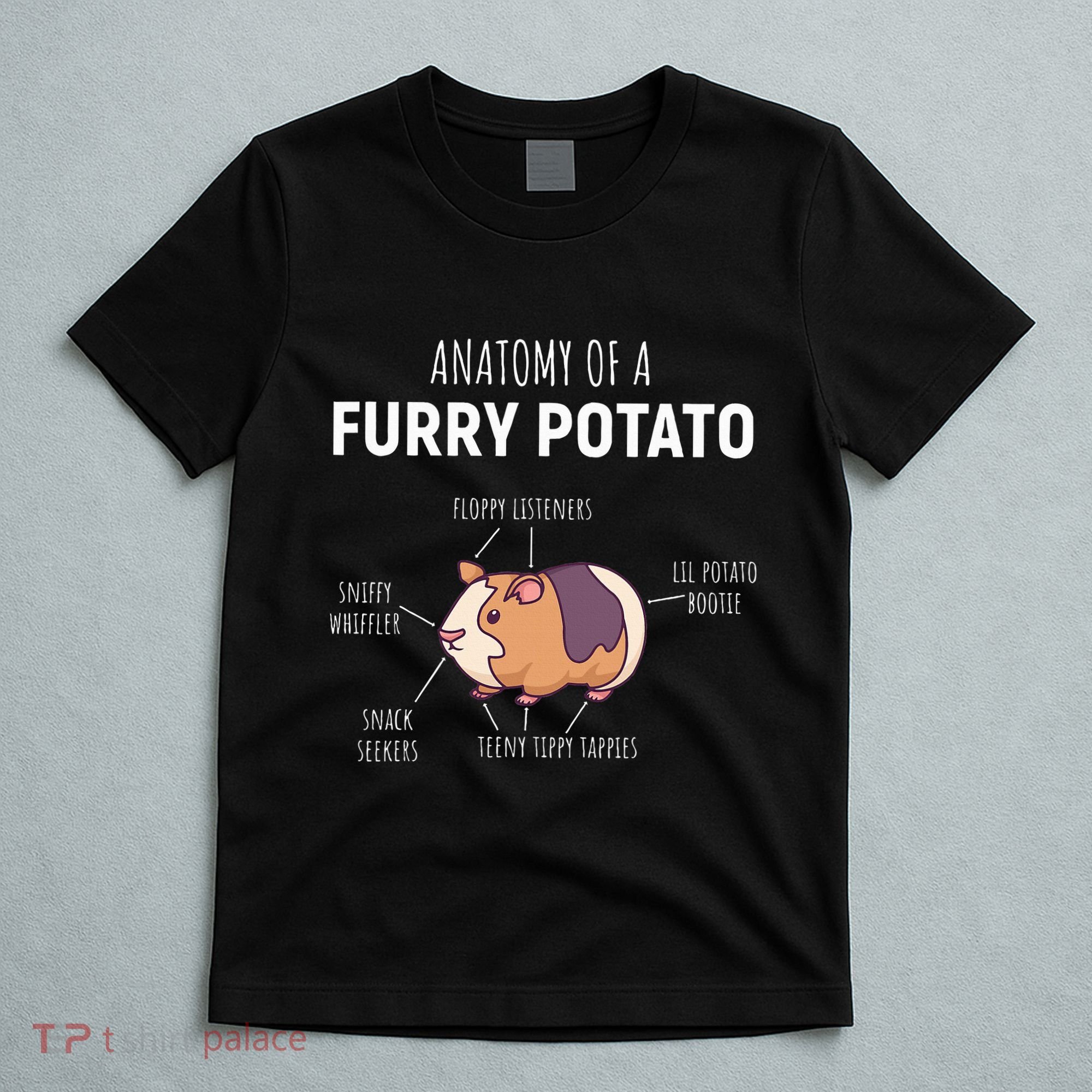 Anatomy Of A Furry Potato Guinea Pig Lover T-Shirt