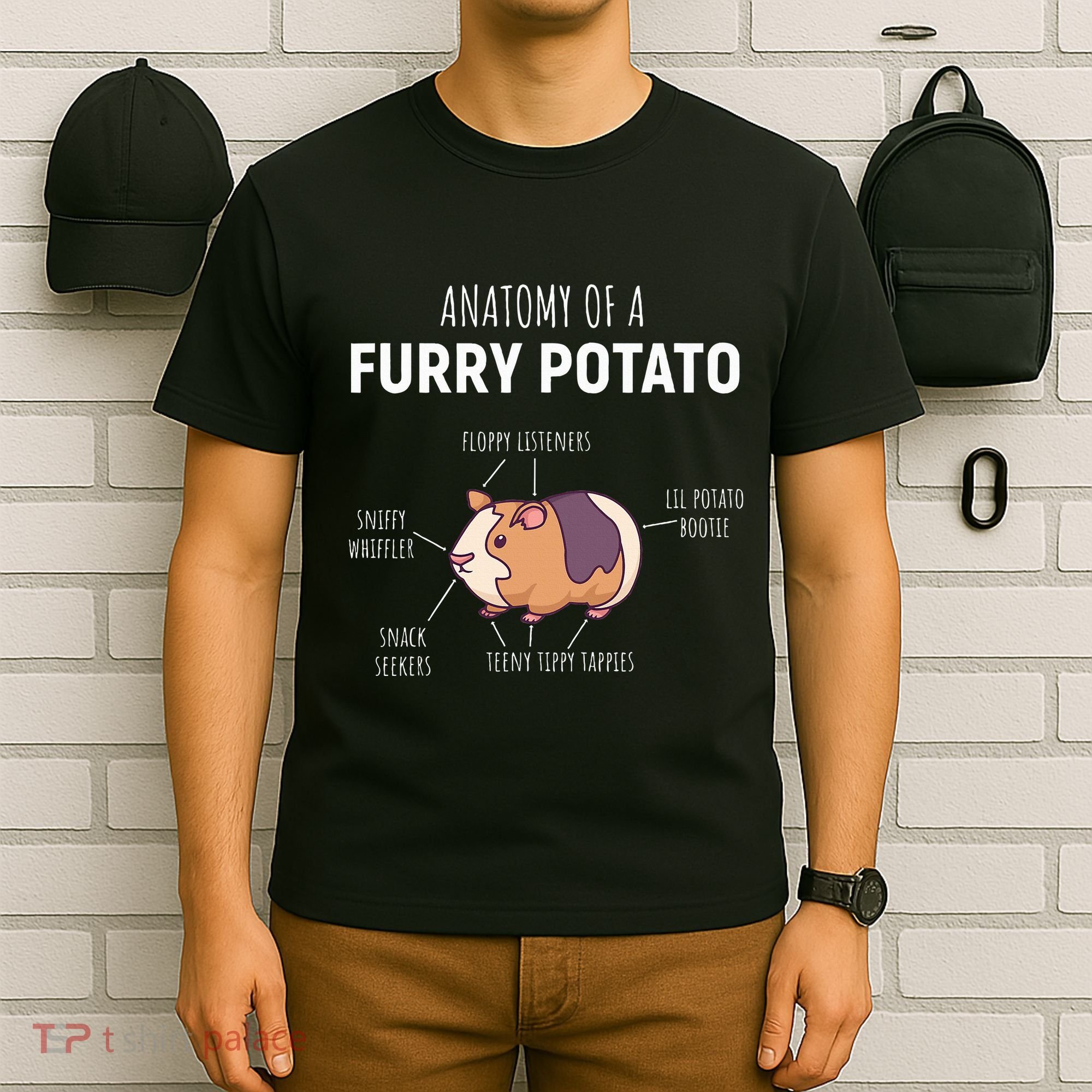 Anatomy Of A Furry Potato Guinea Pig Lover T-Shirt