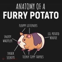 Anatomy Of A Furry Potato Guinea Pig Lover Cooling Performance Long Sleeve Crew thumb 2