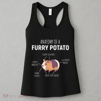Anatomy Of A Furry Potato Guinea Pig Lover Women's Tank Top thumb 3