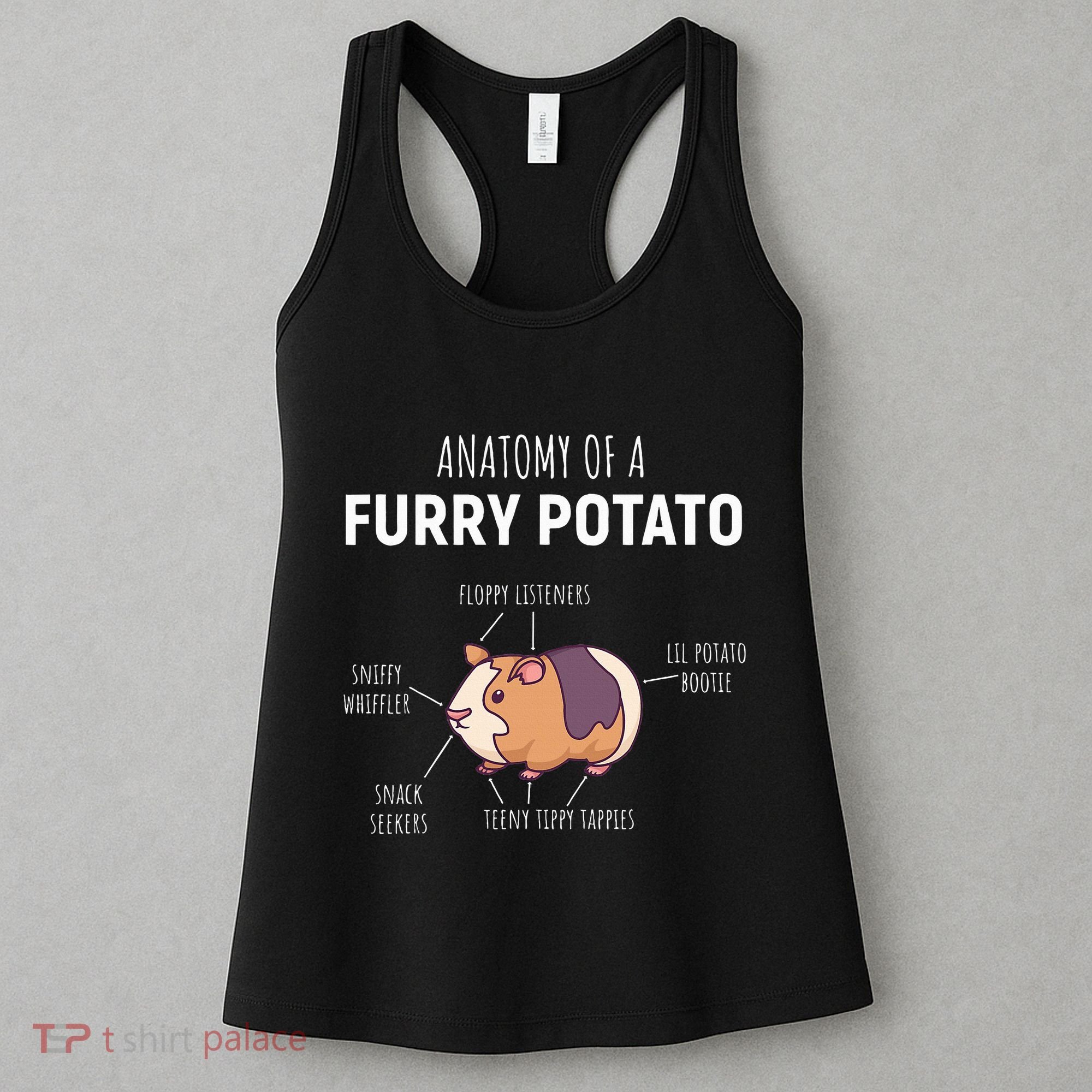 Anatomy Of A Furry Potato Guinea Pig Lover Women's Tank Top