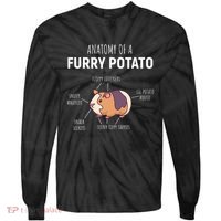 Anatomy Of A Furry Potato Guinea Pig Lover Tie-Dye Long Sleeve Shirt thumb 0