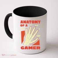 Anatomy Of A Gamer Halloween Coffee Mug thumb 0