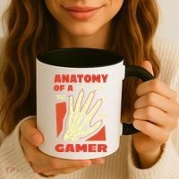 Anatomy Of A Gamer Halloween Coffee Mug thumb 3