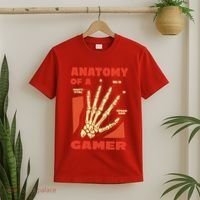 Anatomy Of A Gamer Halloween T-Shirt thumb 2