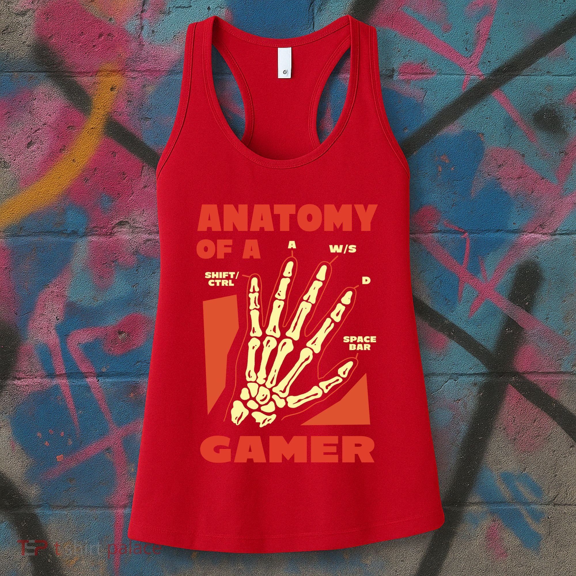 Anatomy Of A Gamer Halloween Women's Tank Top