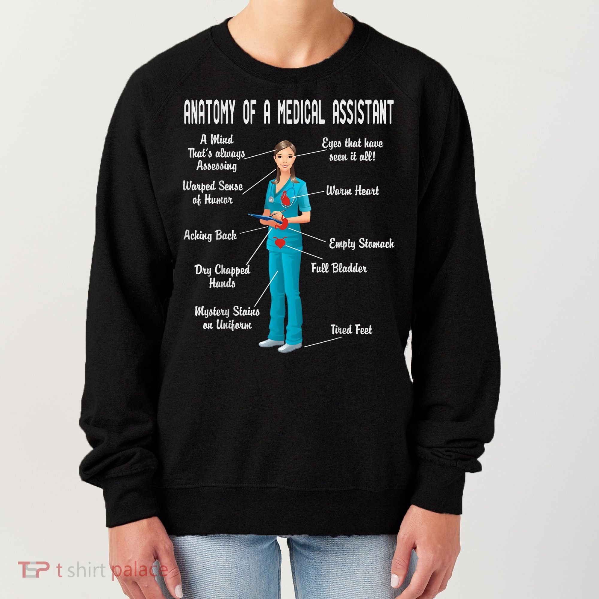 Anatomy Of A Medical Assistant Women's Sweatshirt
