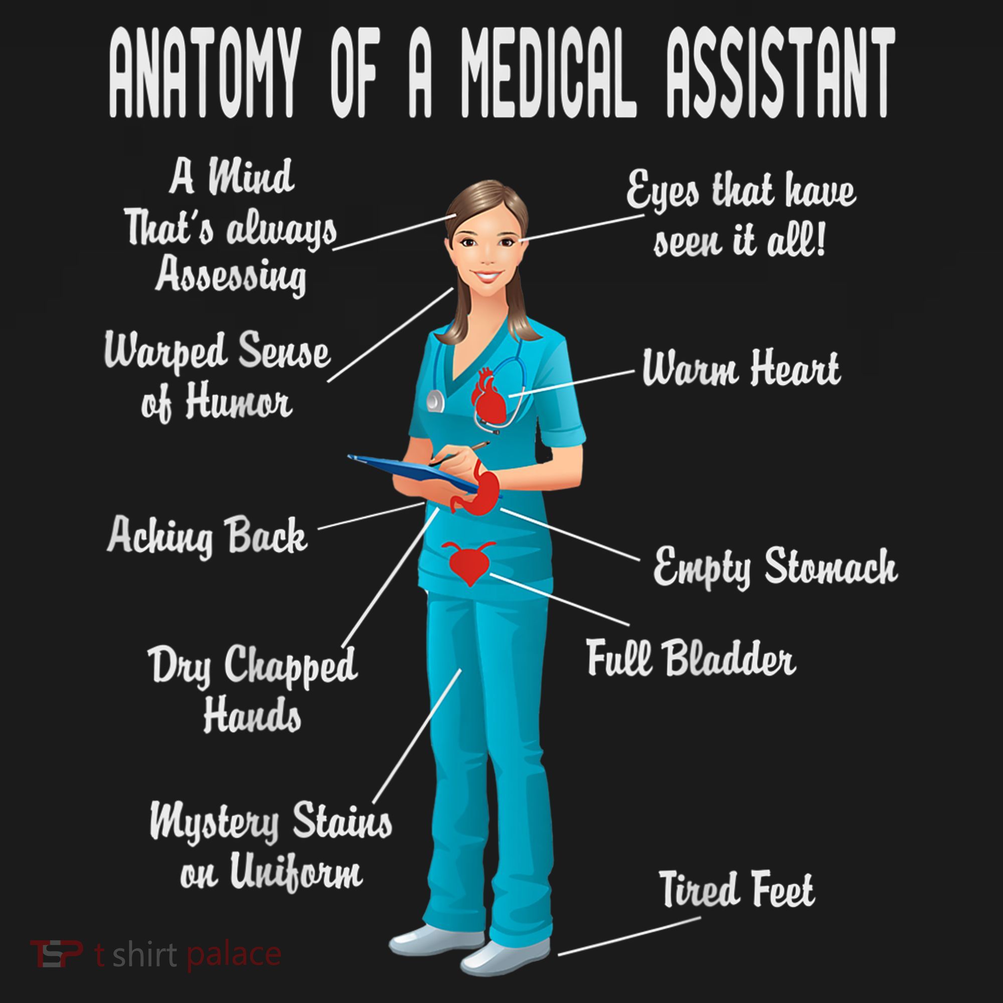 Anatomy Of A Medical Assistant Women's Hoodie