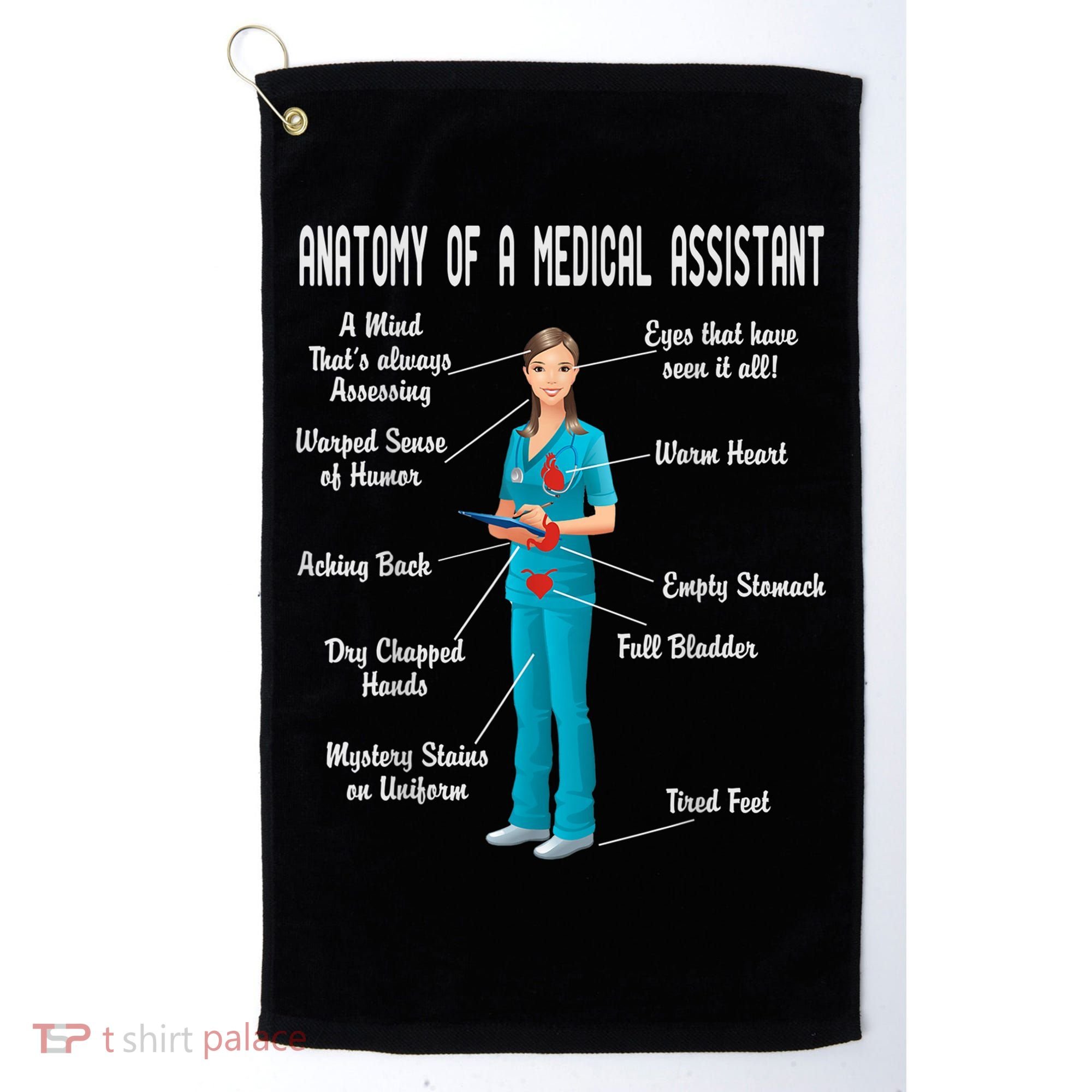 Anatomy Of A Medical Assistant Golf Towel