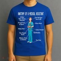 Anatomy Of A Medical Assistant T-Shirt thumb 3