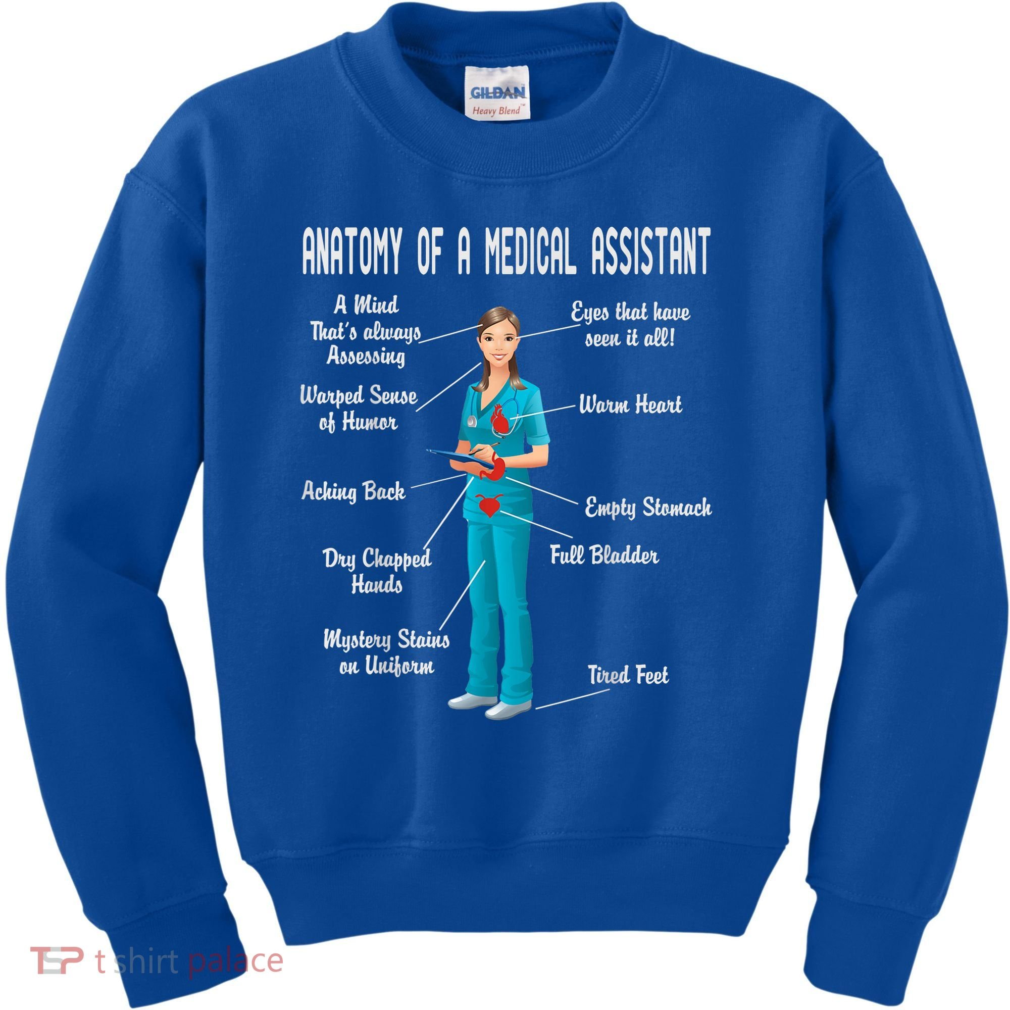Anatomy Of A Medical Assistant Kids Sweatshirt