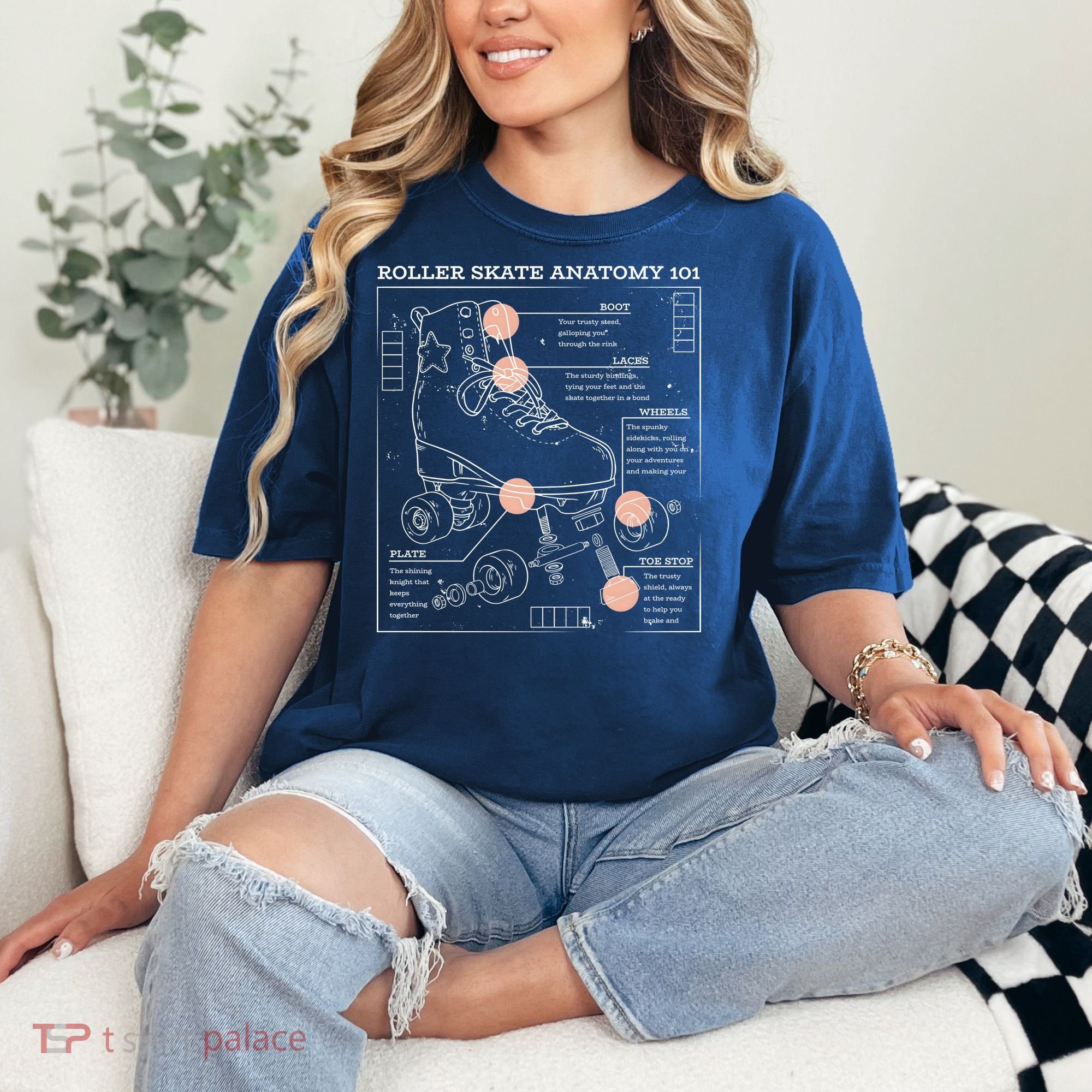 Anatomy Of A Roller Skate Comfort Colors T-Shirt