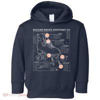 Anatomy Of A Roller Skate Toddler Hoodie thumb 0