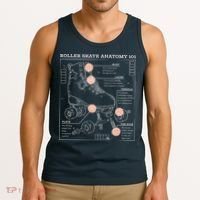 Anatomy Of A Roller Skate Tank Top thumb 3