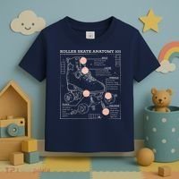 Anatomy Of A Roller Skate Toddler T-Shirt thumb 3